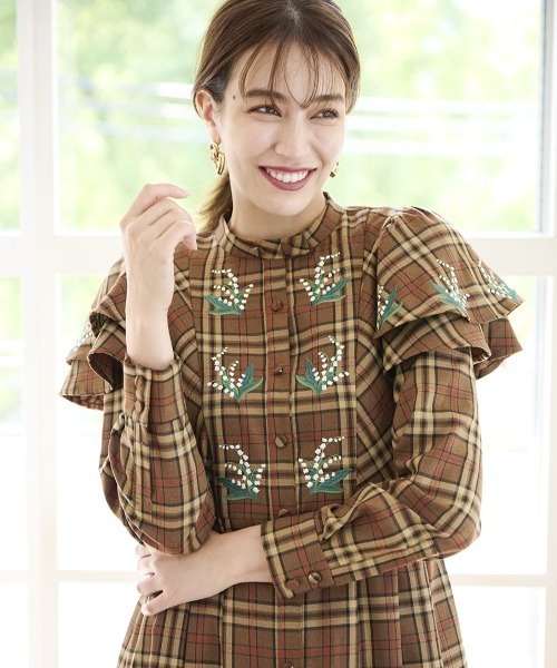 Chesty（チェスティ） ワンピース チェックミュゲワンピース