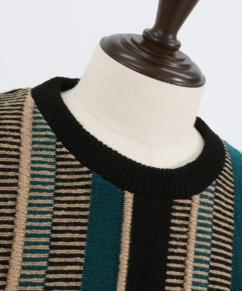 ANGENEHM（アンゲネーム） セーター ニット mn2827-マルチストライプ