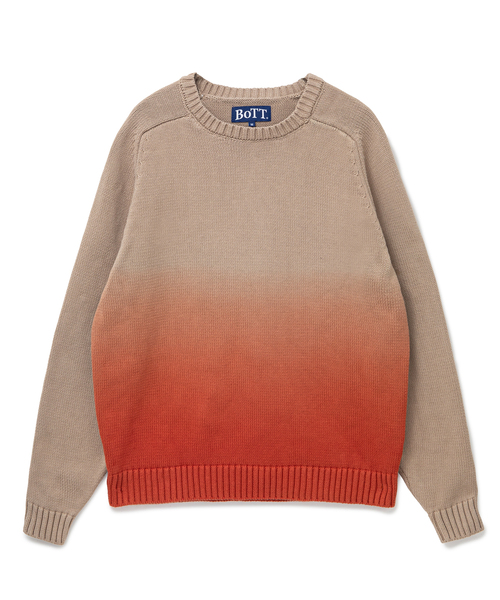 BoTT（ボット） セーター ニット 「BoTT / ボット」Dyed Raglan Knit