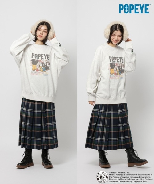 niko and…（ニコアンド） トレーナー スウェット 「POPEYE(TM