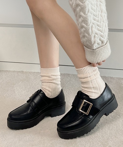 Shoes in Closet（シュークロ） ローファー 軽量厚底 マニッシュ ワン