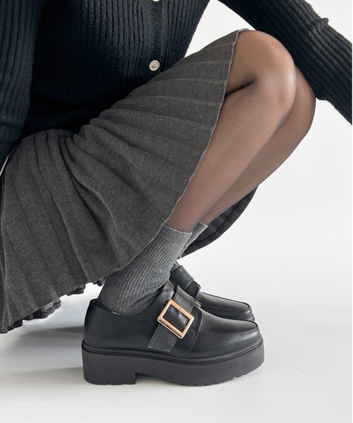 Shoes in Closet（シュークロ） ローファー 軽量厚底 マニッシュ ワン