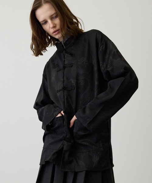 SEN TOKYO ブラウス シャツ 一枚で主役な上級見え。サテンタッチ