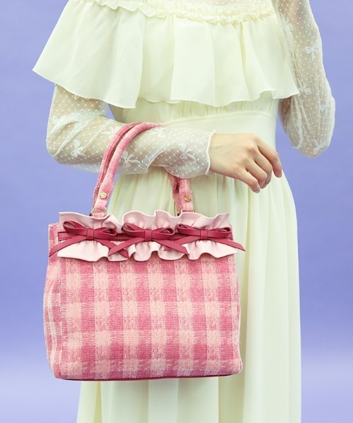 axes femme POETIQUE ショルダーバッグ バッグ ラメツイード推し活