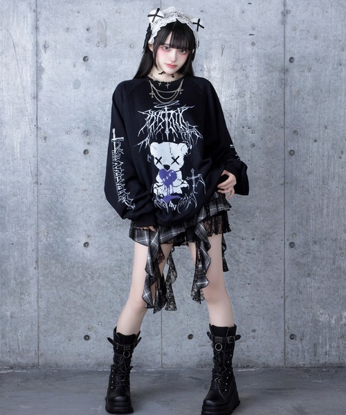 Amilige（アミリージュ） トレーナー スウェット Bear who lost love