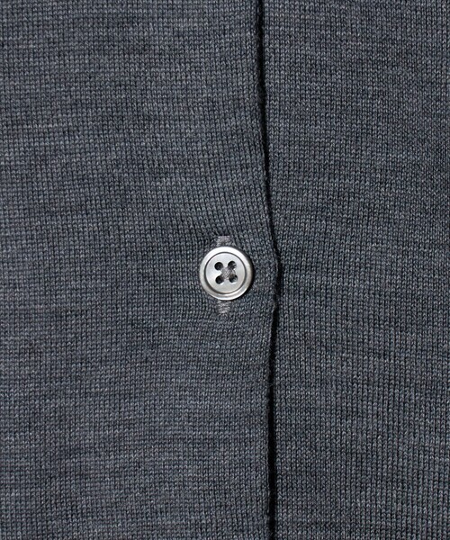 6 カーディガン 「6(ROKU)」ウール クロップド カーディガン