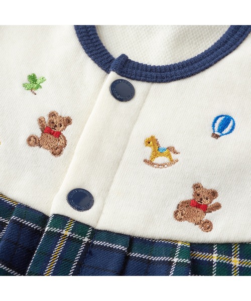 MIKI HOUSE（ミキハウス） ベビー服 ロンパース ミキハウスチェック