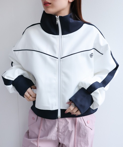 LACーVERT ジャージ 「セットアップ対応」コンパクト丈配色トラック