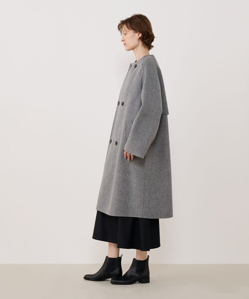 GALERIE VIE（ギャルリー ヴィー） ノーカラーコート コート ダブル