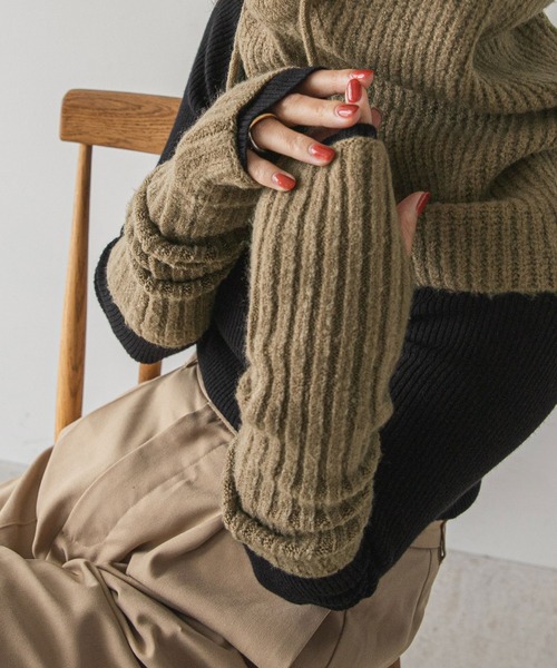 rectangle（レクタングル） アームカバー リブニットアームウォーマー