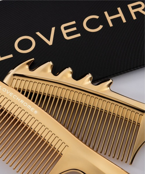 LOVECHROME（ラブクロム） ヘアブラシ (R)K24GPツキ ゴールド