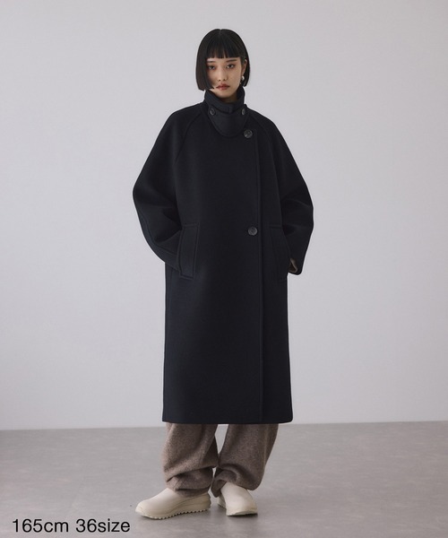 ADAM ET ROPE'（アダムエロペ） ステンカラーコート コート ウール