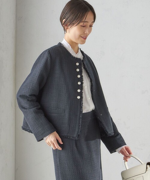 SHIPS（シップス） ジャケット ノーカラージャケット 「セレモニー対応