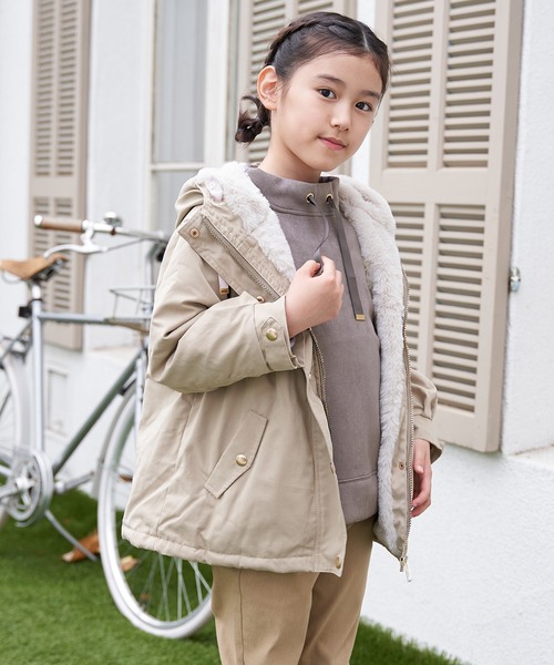 ikka（イッカ） ブルゾン アウター 「親子コーデ」総裏ファーマンパ