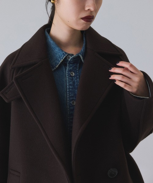 ADAM ET ROPE'（アダムエロペ） ステンカラーコート コート ウール