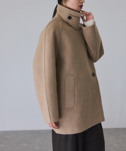 ADAM ET ROPE'（アダムエロペ） ステンカラーコート コート ウール