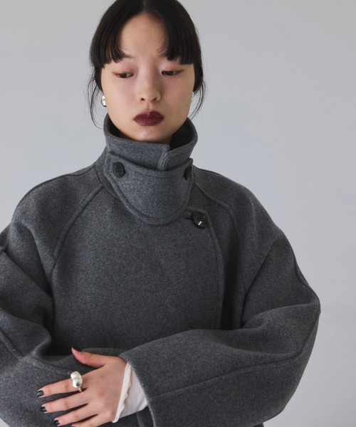 ADAM ET ROPE'（アダムエロペ） ステンカラーコート コート ウール