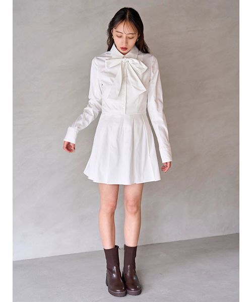 SNIDEL（スナイデル） シャツコンビチュニック レディース : ZOZOTOWN