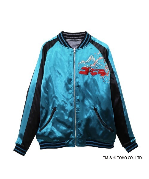 PANDIESTA（パンディエスタ） スカジャン ゴジラ × 錦nishiki 月下桜