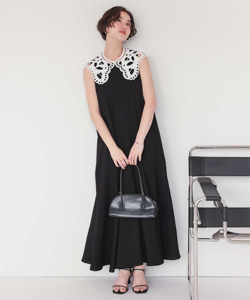 titivate（ティティベイト） ワンピース レースつけ襟付ノースリーブ