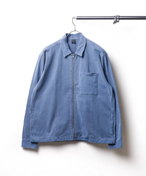 ARCHIVER ブルゾン アウター 「69」「it」ピグメント加工 ZIPシャツ