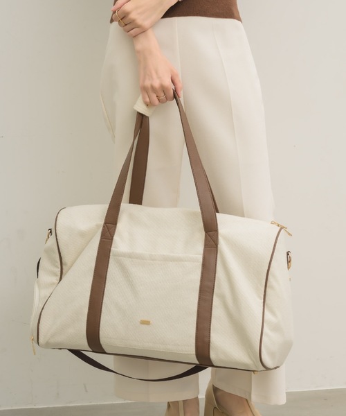 NEUNA（ヌナ） ボストンバッグ 「新色登場！」レザー切り替え