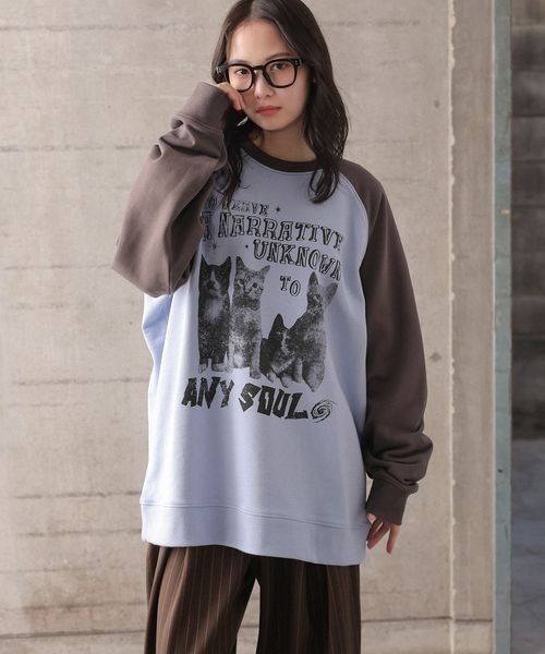 PBLIM トレーナー スウェット 「UNISEX」パンクキャットスウェット