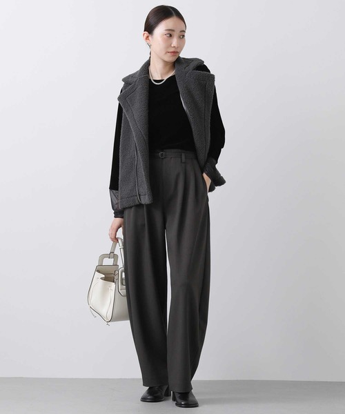 MARIED'OR（マリードール） ベスト ジレ ライダースボアベスト