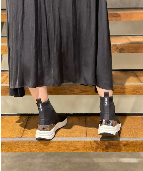 diana（プラスダイアナ） ブーツ 軽量ニットソックススニーカーブーツ