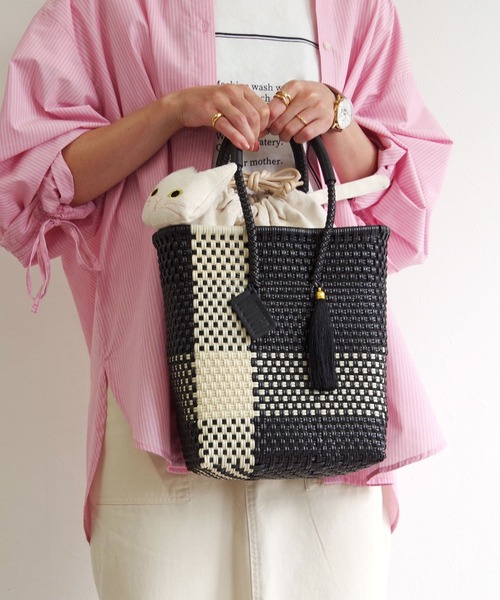 かごバッグ カゴバッグ WOVEN (ウーヴン) / メキシコ製 メルカドバッグ