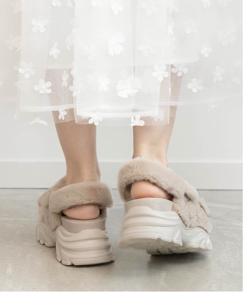 RANDA（ランダ） サンダル キルティングファースポーツサンダル