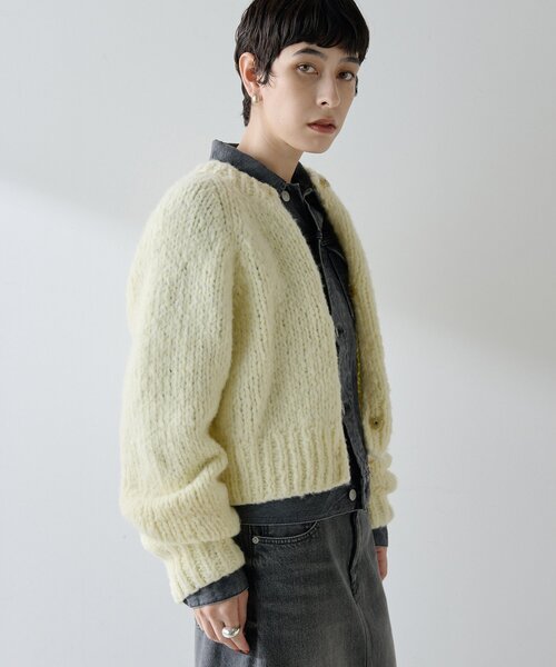 Whim Gazette（ウィム ガゼット） カーディガン ハンドニット