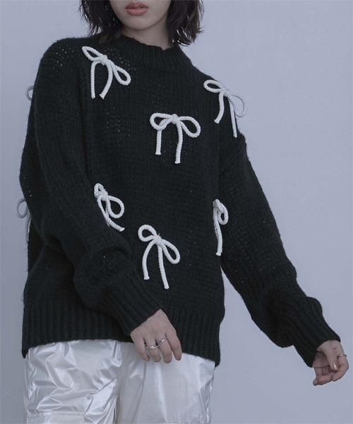 miette（ミエット） ニット セーター ローゲージリボンニット