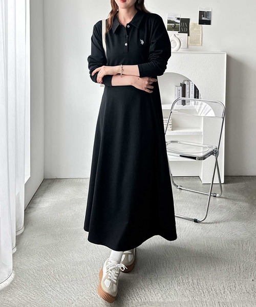 CELFORD（セルフォード） 長袖ワンピース 36 ブラック レディース