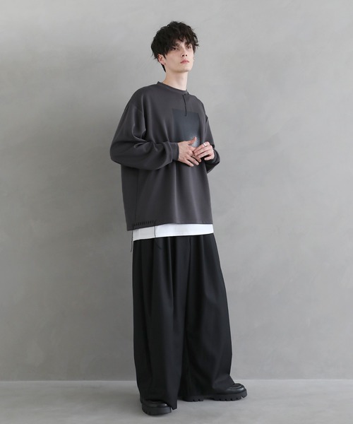 ASTRONOMY tシャツ ポンチグラフィックステッチロンT 長袖 メンズ