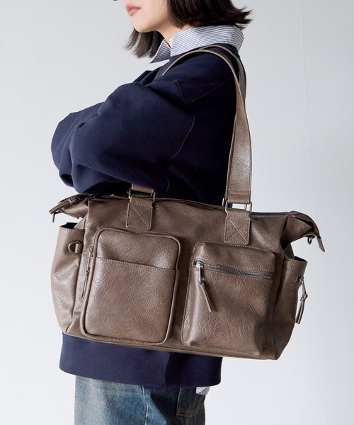 PBLIM ボストンバッグ 「UNISEX/PCポケット付き/500mlペットボトルも