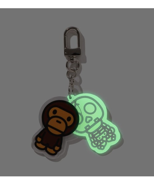 A BATHING APE（アベイシングエイプ） キーホルダー BABY MILO SKULL