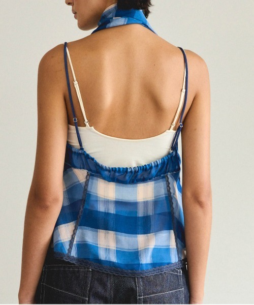 MAISON SPECIAL（メゾンスペシャル） ブラウス シャツ Plaid Halter