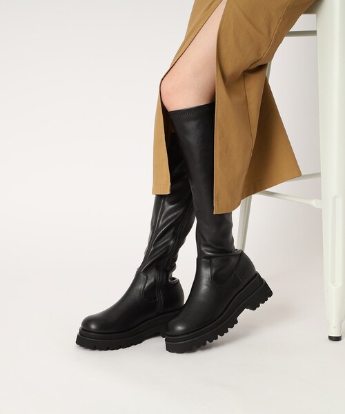 ESPERANZA（エスペランサ） ブーツ 厚底トラックソールロングブーツ