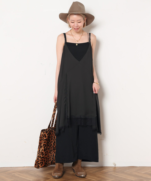 AP STUDIO ワンピース レースドッキングキャミワンピース : ZOZOTOWN