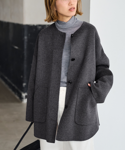 FRAMeWORK（フレームワーク） ノーカラーコート コート 「WEB限定追加