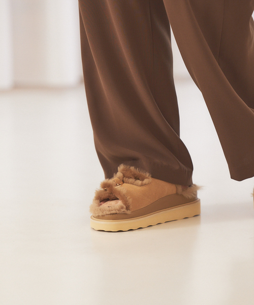 MOHI（モヒ） サンダル ムートンベルトサンダル レディース : ZOZOTOWN