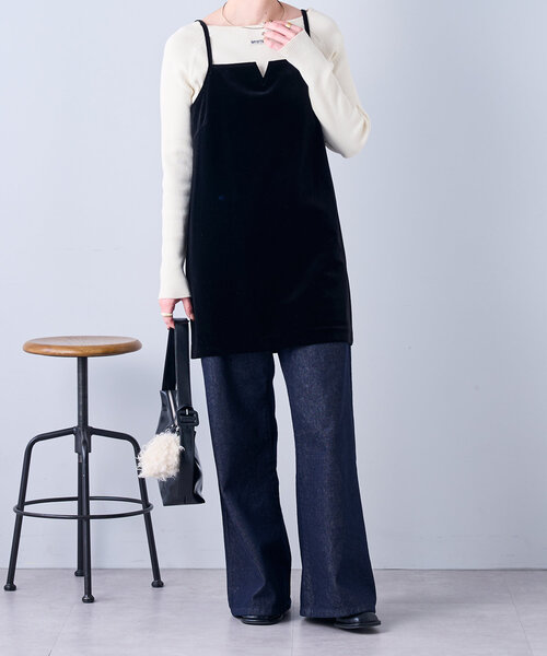 mystic（ミスティック） ワンピース 「サイズ展開あり」ベロアミニ