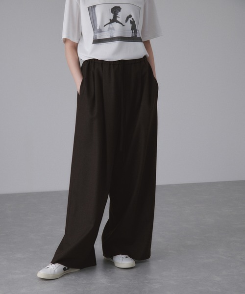 ADAM ET ROPE'（アダムエロペ） スラックス パンツ イージースラックス