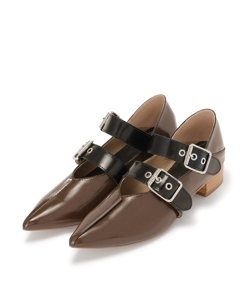 FURFUR（ファーファー） パンプス 「WEB限定カラー」ダブルストラップ