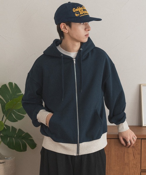 Ado よだか ファッショナブルパーカー L ネイビー Ado よだか