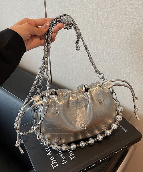 LA VORAGINE（ラ ヴォラジネ） ショルダーバッグ バッグ シルバー