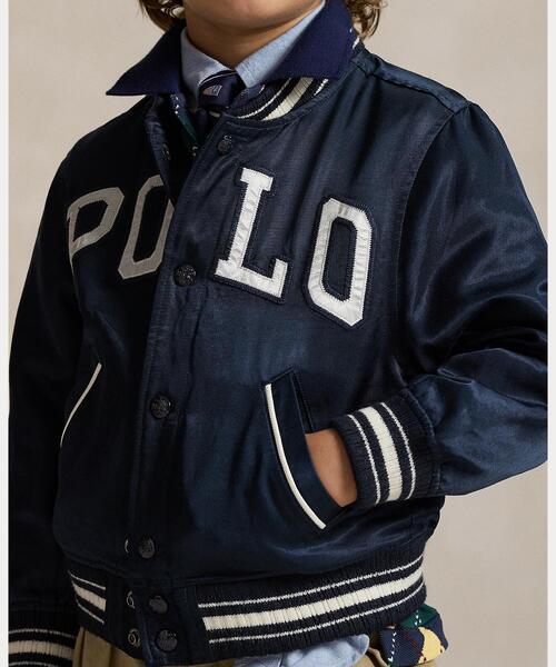 Polo Ralph Lauren Childrenswear スタジャン アウター ロゴ サテン