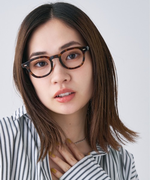 Zoff（ゾフ） メガネ 「伊原 葵さんコラボ」#010ウェリントン型 黒縁