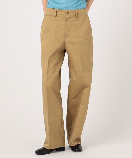 UNION LAUNCH チノパン ワイドチノ パンツ レディース : ZOZOTOWN